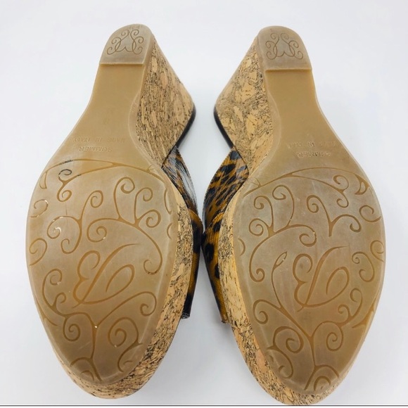 Brighton Leopard Animal Print Wedge Sandals SZ 9 - Picture 7 of 7